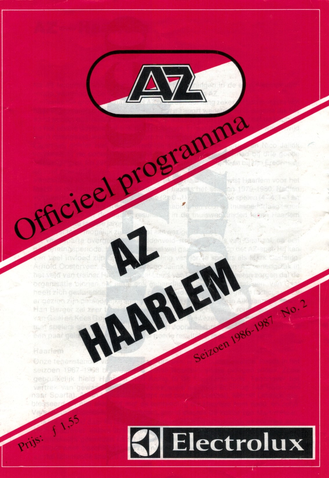 AZ Programma 27-aug-1986 Haarlem thuis